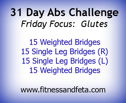 31 Day Abs Challenge:  Focus On Glutes