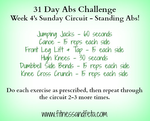 Sunday Circuit - Standing Abs