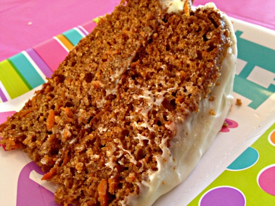 Pecan Crusted Carrot Cake 