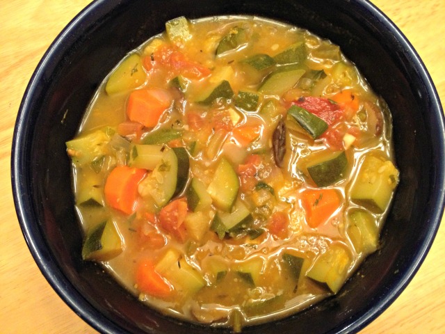 veggie and polenta soup