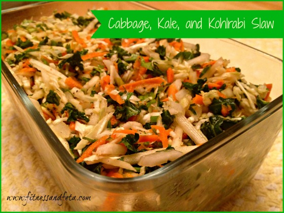 Cabbage, Kale, and Kohlrabi Slaw