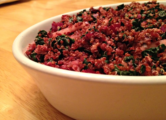 Autumn Quinoa Salad with Kale, Beets, and Pears